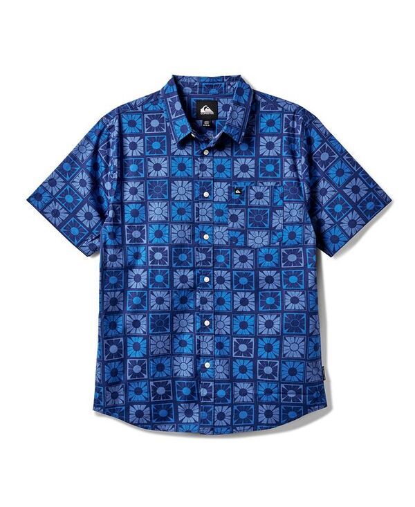 クイックシルバー メンズ トップス シャツ Quiksilver Mens Freedom Classic Stretch Short Sleeve Shirt Navy ネイビー
