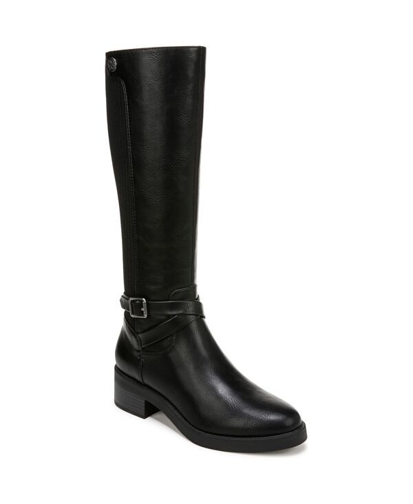 ライフストライド レディース シューズ ブーツ・レインブーツ LifeStride Womens Brittany Knee High Riding Boots Regular Wide Calf Black Faux Leather ブラック