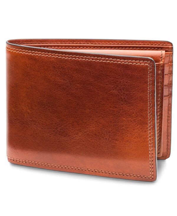 ボスカ メンズ アクセサリー 財布 レザー Bosca Mens Wallet Dolce Leather Credit Wallet with ID Passcase Amber アンバー