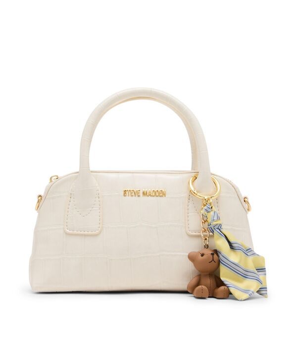 スティーブ マデン レディース アクセサリー マフラー・ストール・スカーフ Steve Madden Bmelodie Small East West Bag With Scarf Bone Croco