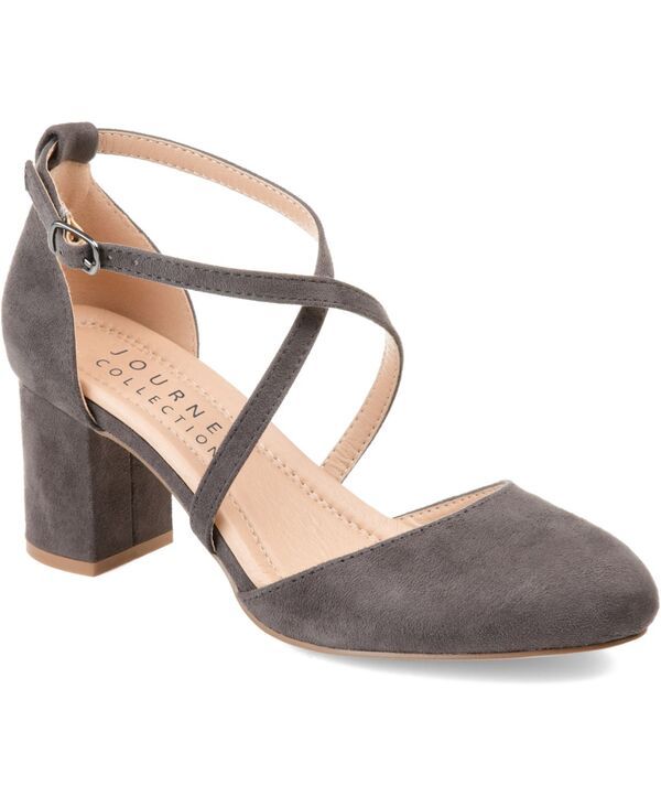 ジュルネ コレクション レディース シューズ パンプス ヒール Journee Collection Womens Foster Crisscross Heels Gray グレー