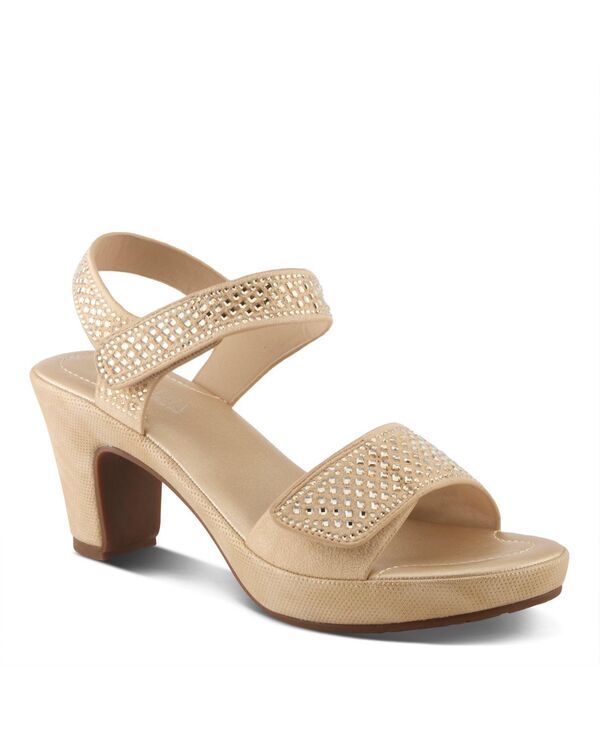 パトリシア レディース シューズ サンダル プラットフォーム ヒール Patrizia Womenshine Crystal Straplatform Heeled Sandals Gold ゴールド