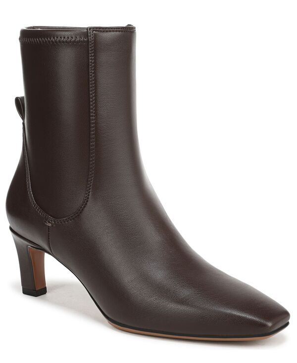 フランコサルト レディース シューズ ブーツ・レインブーツ Franco Sarto Womens Tarrin Square Toe Zip Short Boots Chocolate Brown Faux Leather ブラウン