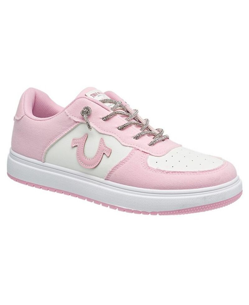 トゥルーレリジョン レディース シューズ スニーカー ロゴ True Religion Ladies Allison Logo Sneaker Pink ピンク