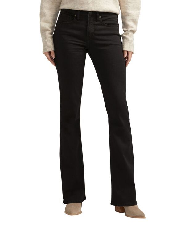 シルバー ジーンズ レディース ボトムス デニムパンツ ブーツカット ブーツ Silver Jeans Co Womensuki Mid Rise Curvy Fit Bootcut Jeans Black ブラック