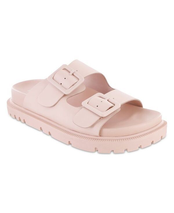 ミア レディース シューズ サンダル MIA Womens Gen Double Buckle Flat Slide Sandals Blush ブラッシュ