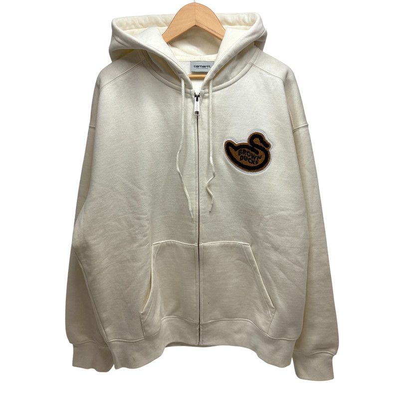 【中古品】 CARHARTT WIPカーハート ダブリューアイピー I03393 パーカー HOODED BROWN DUCKS JACKET フーデッド スウェット トップス 【142-180605-yt-02-fur】