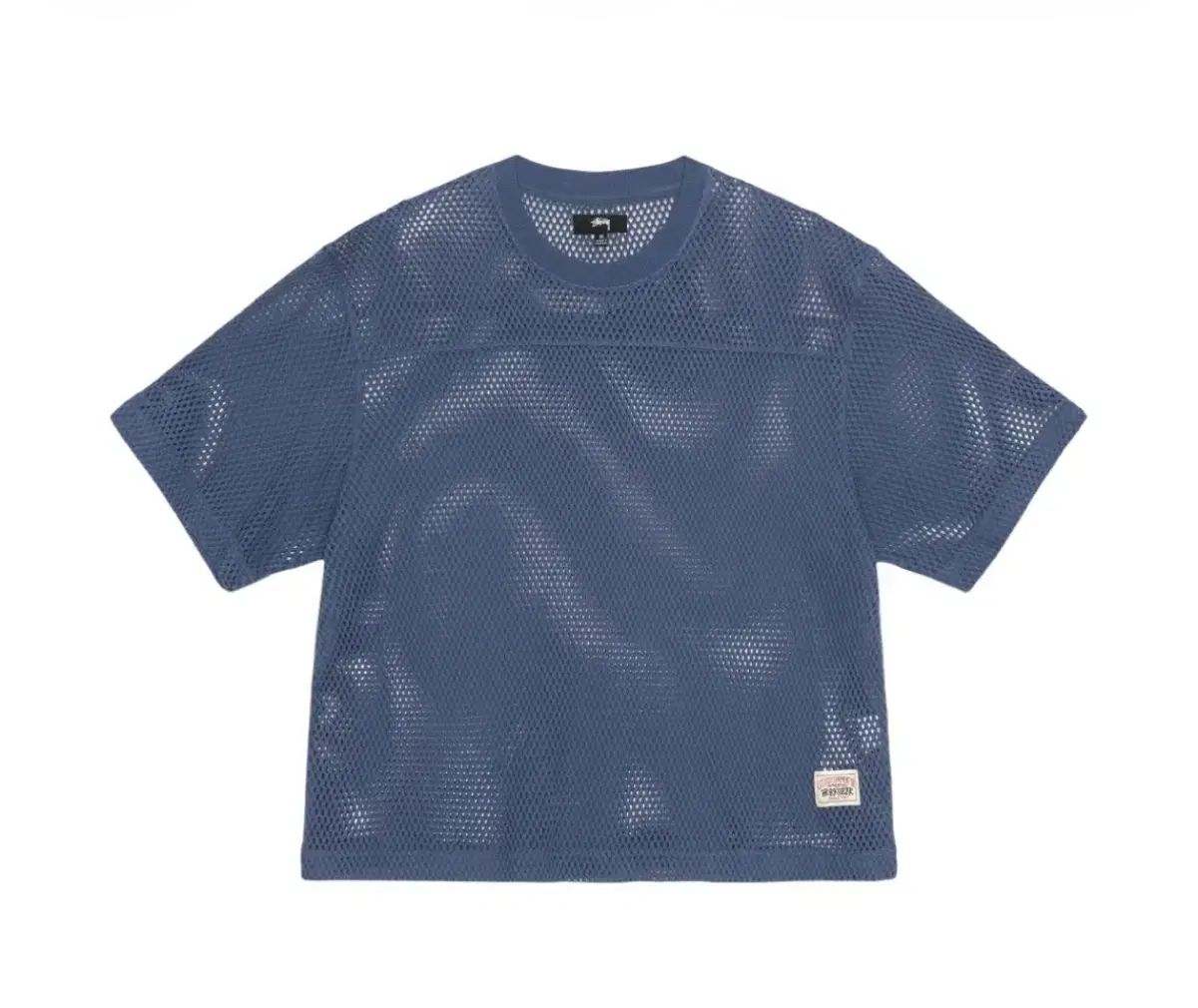XL) STUSSY ステューシー メッシュ ジャージ クルー ネイビー 半袖 T