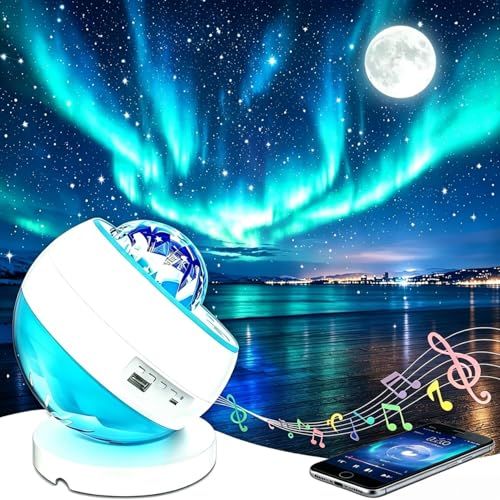 プラネタリウム 家庭用 スタープロジェクター ギャラクシーライト 星空ライト LEDナイトライト 音楽再生をサポート プロジェクター 家庭用 本格的 多色変換 3つのHD投影レンズで構成 室内インテリアライト オーロラライトト 星雲・星座・月 6d3b8728