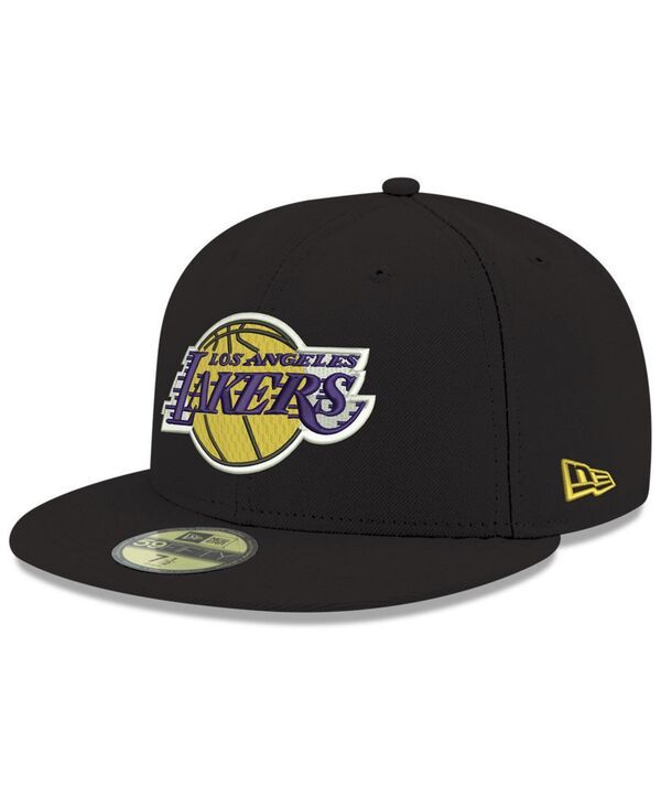 ニューエラ メンズ アクセサリー 帽子 キャップ New Era Los Angeles Lakers Basic 59FIFTY Fitted Cap Black ブラック