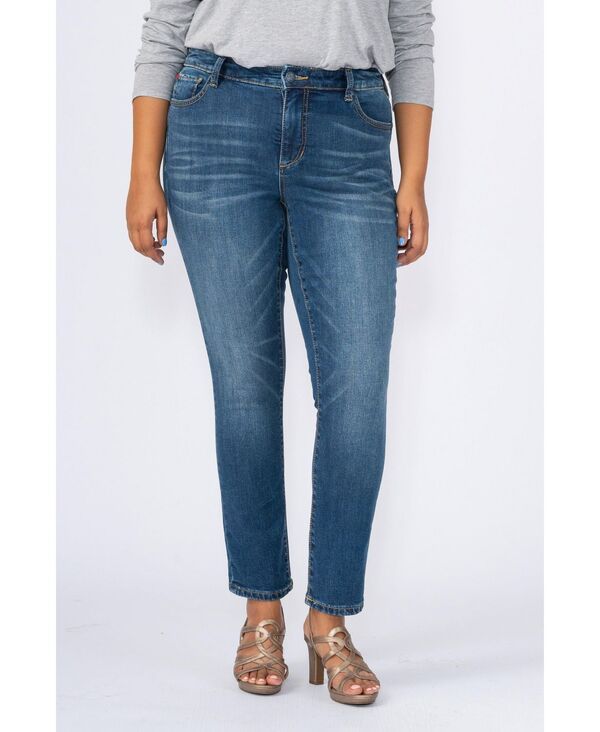 スリンク レディース ボトムス デニムパンツ プラスサイズ アンクル SLINK Jeans Plus Size High Rise Ankle Skinny Jeans Haisley