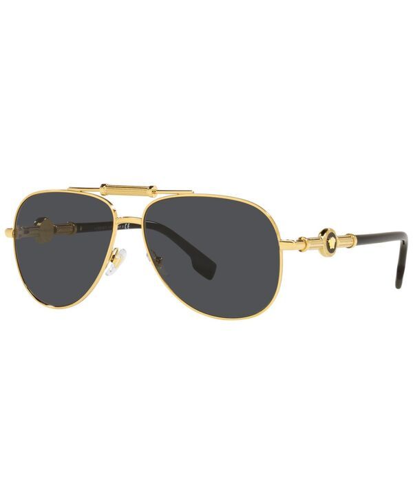 ヴェルサーチ レディース アクセサリー サングラス・アイウェア Versace Unisex Sunglasses VE2236 GoldTone ゴールド