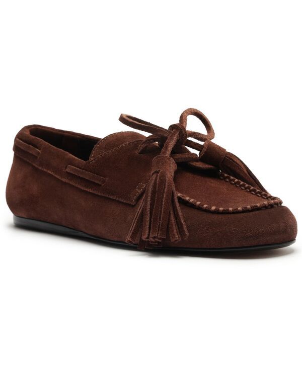 シュッツ レディース シューズ パンプス ローファー Schutz Womens Kim Square Toe Flat Loafers Chestnut Brown ブラウン