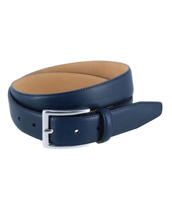 トラファルガー メンズ アクセサリー ベルト レザー TRAFALGAR Mens Orion Smooth Leather 35mm Dress Belt Navy ネイビー