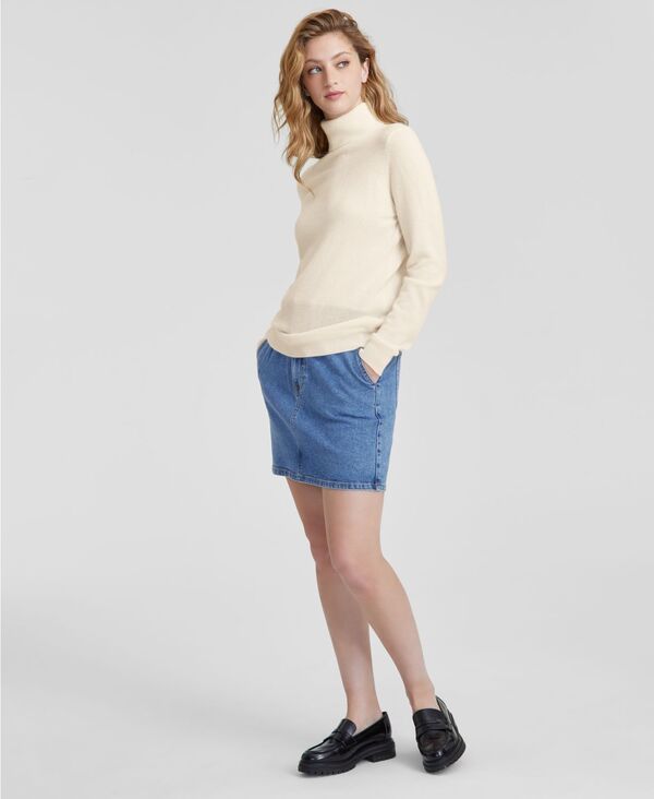 チャータークラブ レディース アウター ニット・セーター タートルネック セーター Charter Club Womens 100 Cashmere Turtleneck Sweater PXSXXL Vanilla Ice