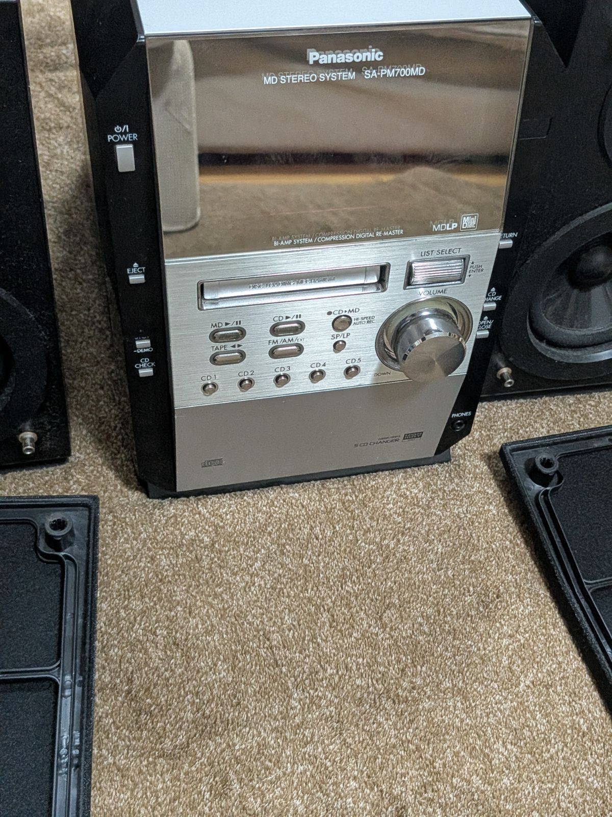 希少完動品】Panasonic SA-PM700MD CD5枚全曲再生OK/MDLP/カセット録再