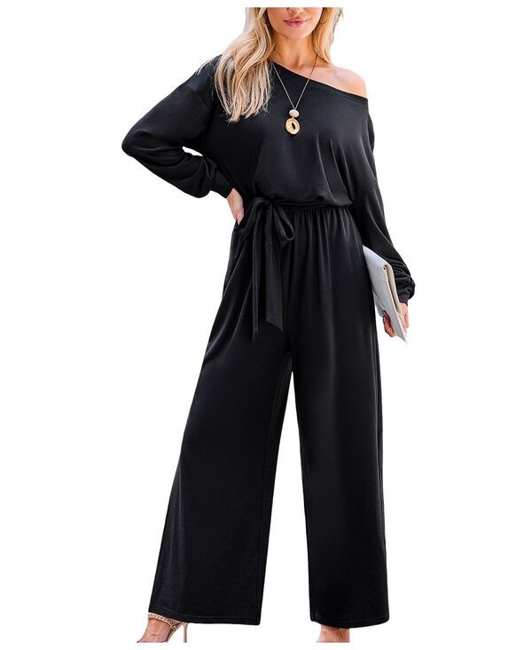 カップシー レディース トップス ジャンプスーツ Cupshe Calm and Collected Black Jumpsuit Black ブラック