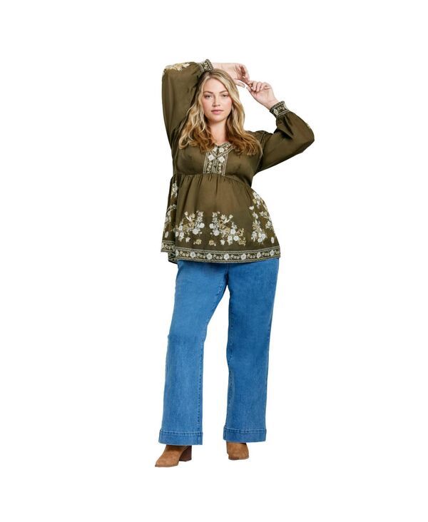 アベニュー レディース トップス シャツ キャップ ケープ AVENUE Womens Ethereal Escape Top Olivethereal オリーブ