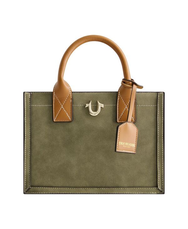 トゥルーレリジョン レディース バッグ トートバッグ スエード True Religion Modern Edge Suede Tote Olive Green グリーン