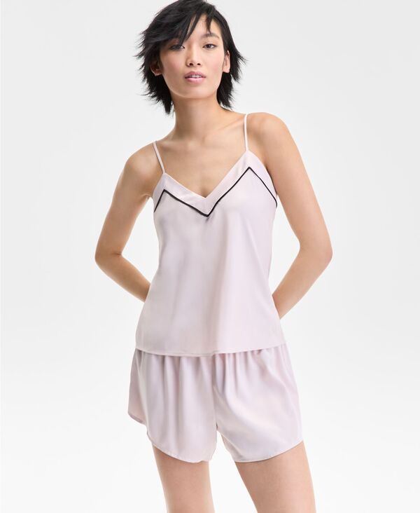 アイエヌシー インターナショナル コンセプト レディース アンダーウェア ナイトウェア サテン INC International Concepts Womens Stretch Satin Pajama Set Pink ピンク