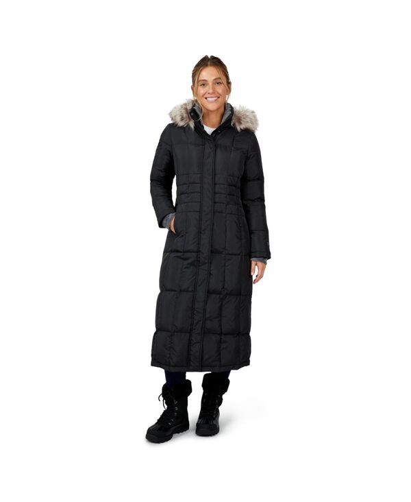 フリー カントリー レディース アウター ジャケット・ブルゾン ダウン ジャケット Free Country Womens Full Length Splendor Down Jacket Black ブラック