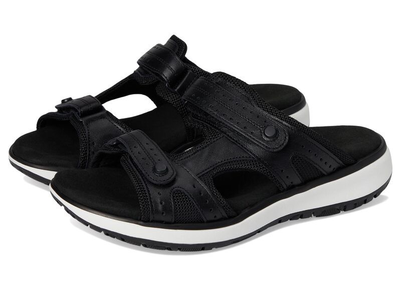 サス レディース シューズ サンダル SAS Embark Adjustable Comfort Sport Slide Black ブラック