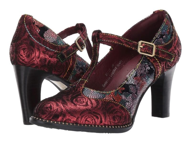 スプリングステップ レディース シューズ ヒール LArtiste by Spring Step Mazie Bordeaux Multi マルチカラー