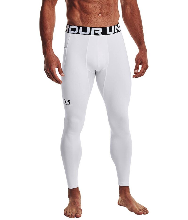 アンダーアーマー メンズ ボトムス カジュアルパンツ レギンス Under Armour ColdGearmour Leggings WhiteBlack ホワイト