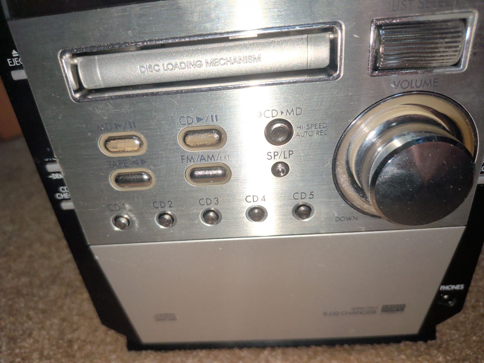 希少完動品】Panasonic SA-PM700MD CD5枚全曲再生OK/MDLP/カセット録再