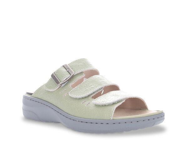 プロペット レディース シューズ サンダル Propet Breezy Walker Slide Sandal Summer Green グリーン