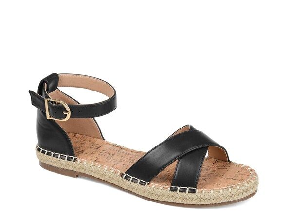 ジュルネ コレクション レディース シューズ サンダル Journee Collection Lyddia Espadrille Sandal Black ブラック