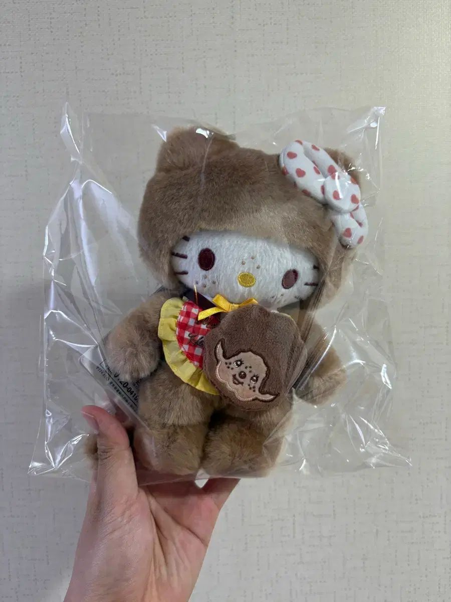 モンチッチ x ハローキティ ギンガム CHECK ぬいぐるみ