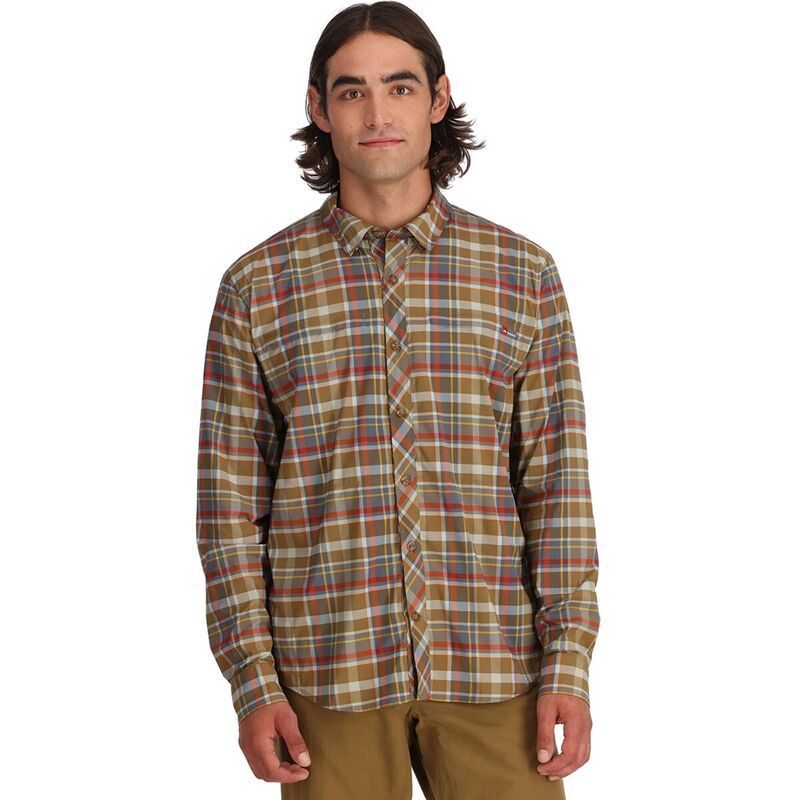 シムズ メンズ トップス シャツ 長袖 Simms Bugstopper LongSleeve Plaid Shirt Mens Simms Chestnut Multi Plaid マルチカラー