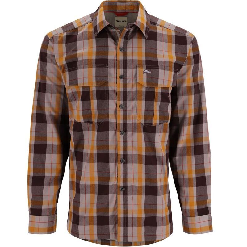 シムズ メンズ トップス シャツ 長袖 Simms Coldweather LongSleeve Shirt Mens Dolomite Logan Plaid チェック