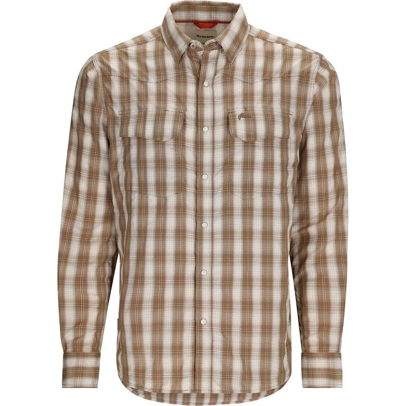 シムズ メンズ トップス シャツ Simms Big Sky Shirt Mens Driftwood Plaid チェック