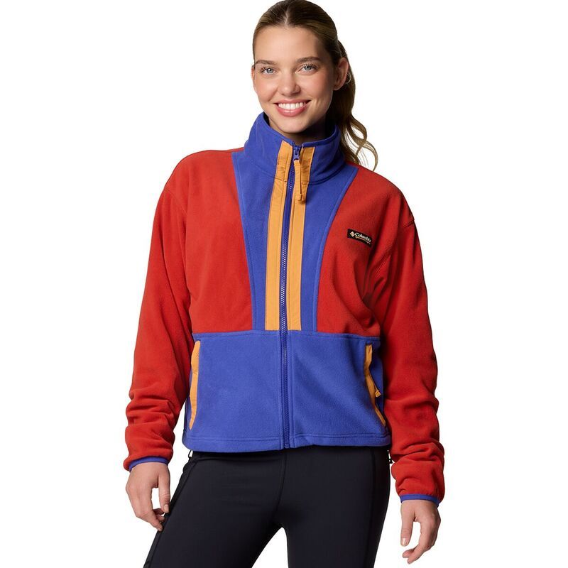 コロンビア レディース アウター ジャケット・ブルゾン フリース ジャケット Columbia Backbowl II FullZip Fleece Jacket Womens Sail RedClematis Blue ブルー