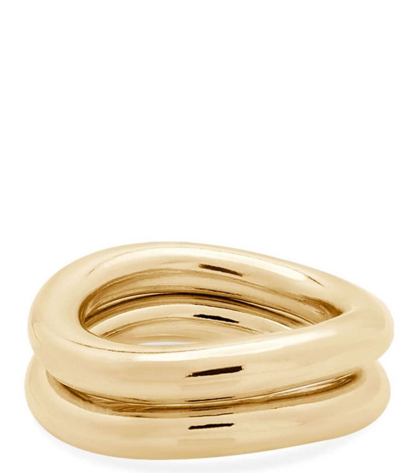 シャシ レディース アクセサリー 指輪 SHASHI Liquid Metal Band Ring Set Gold ゴールド