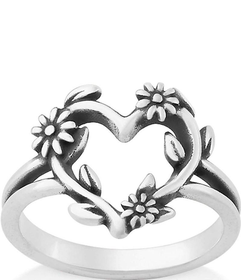 ジェームズ エイヴリー レディース アクセサリー 指輪 James Avery Sterling Silver Flowering Vines Heart Ring Sterling Silver シルバー