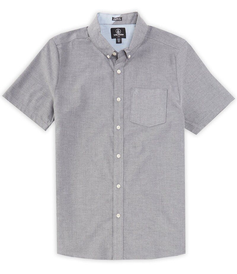 ボルコム メンズ トップス シャツ オックスフォード Volcom Everett Oxford Short Sleeve Shirt Black ブラック
