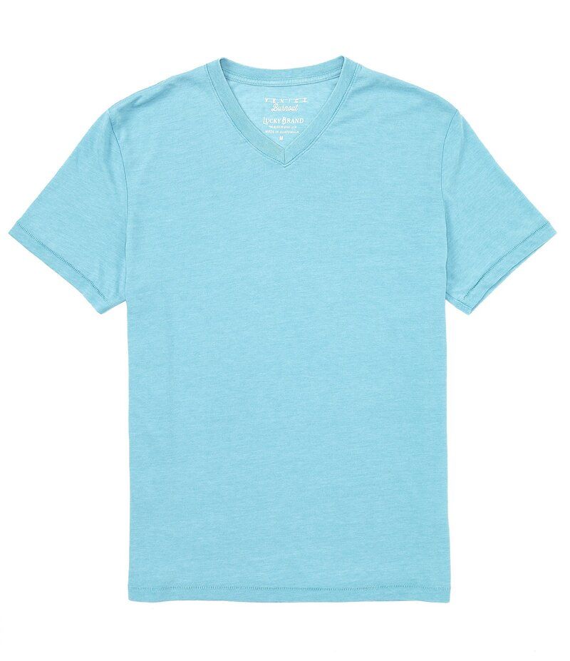 ラッキーブランド メンズ トップス シャツ Vネック Tシャツ Lucky Brand Short Sleeve Burnout VNeck TShirt Delphinium Blue ブルー