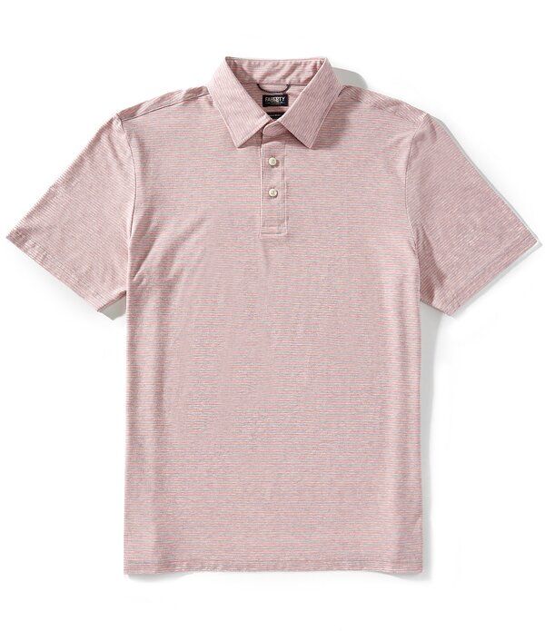 ファレティ メンズ トップス シャツ トール Faherty Big Tall Movement Feeder Stripe Stretch Short Sleeve Polo Shirt Rose Madaket ストライプ