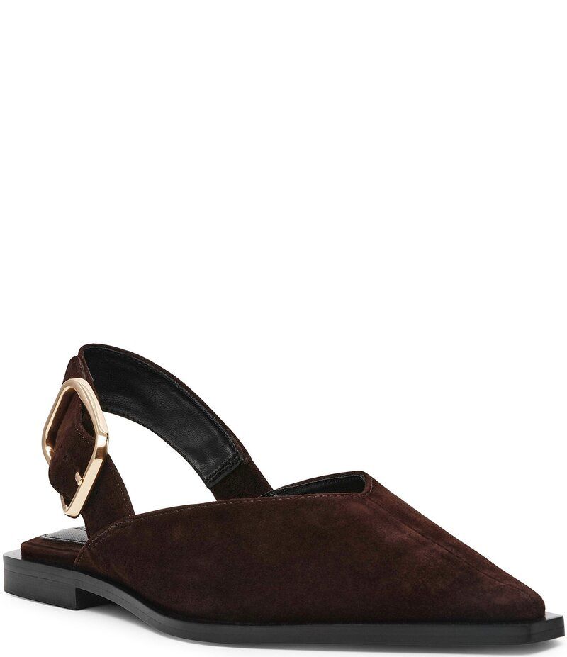 スティーブ マデン レディース シューズ パンプス スエード Steve Madden Shay Suede Slingback Flats Brown ブラウン
