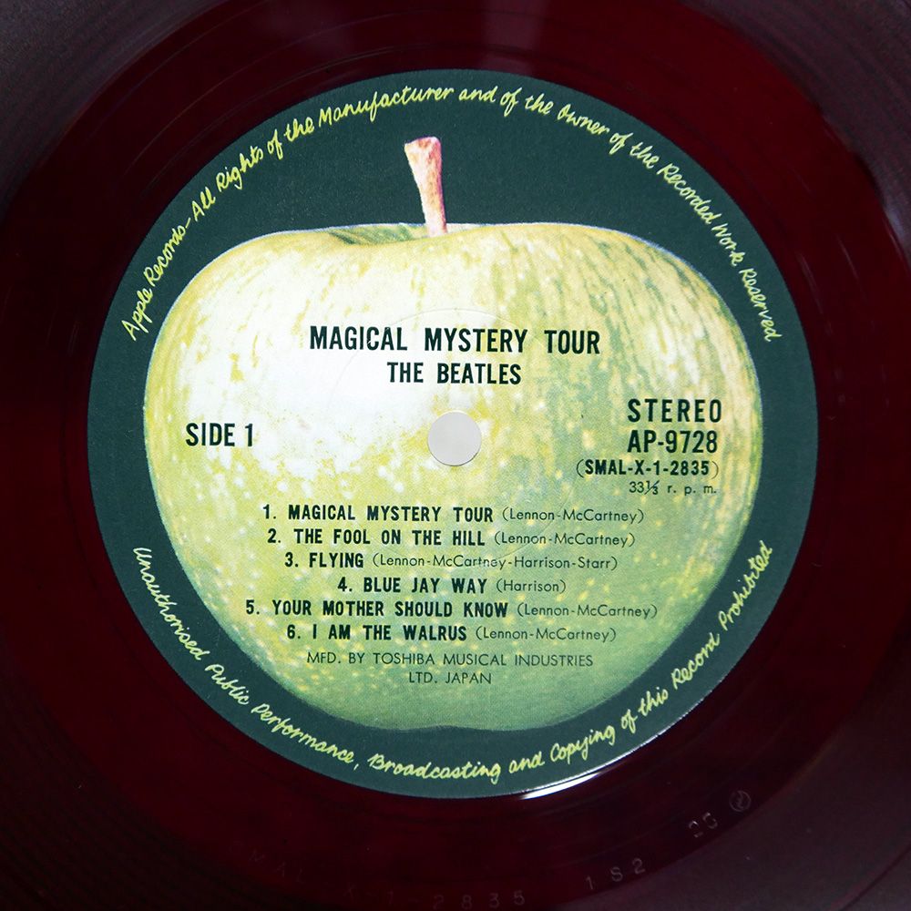 赤盤 国内盤 BEATLES/MAGICAL MYSTERY TOUR/APPLE AP9728 LP - メルカリ