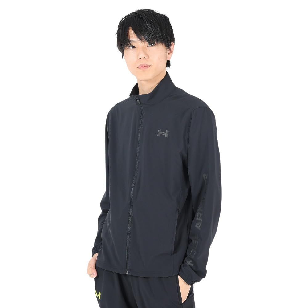 新品 [アンダーアーマー] UA FRESH WOVEN FZ Black / / MD