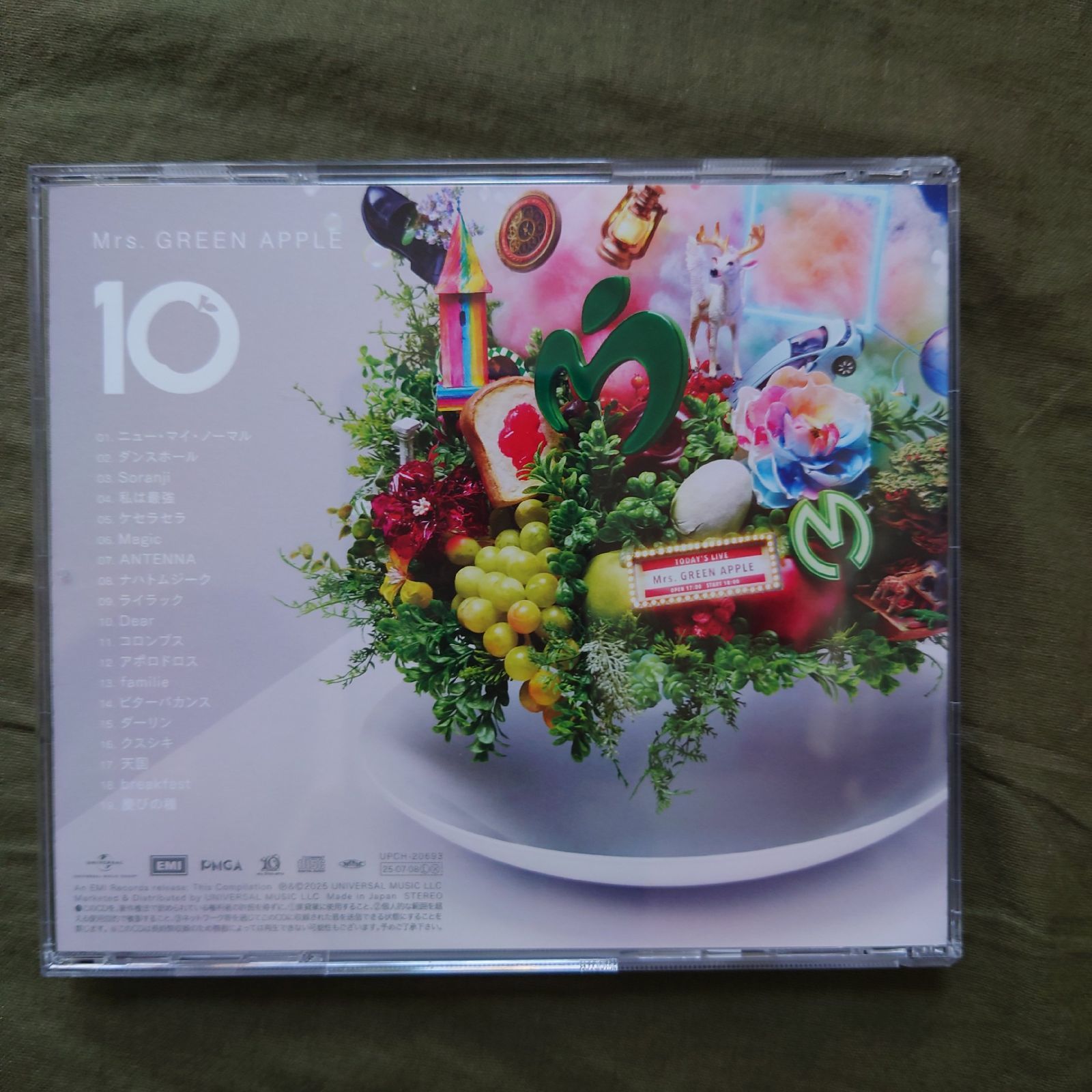 傷なし美盤 美ジャケ 新品同様 2025年 Mrs. Green Apple CD 10 帯付