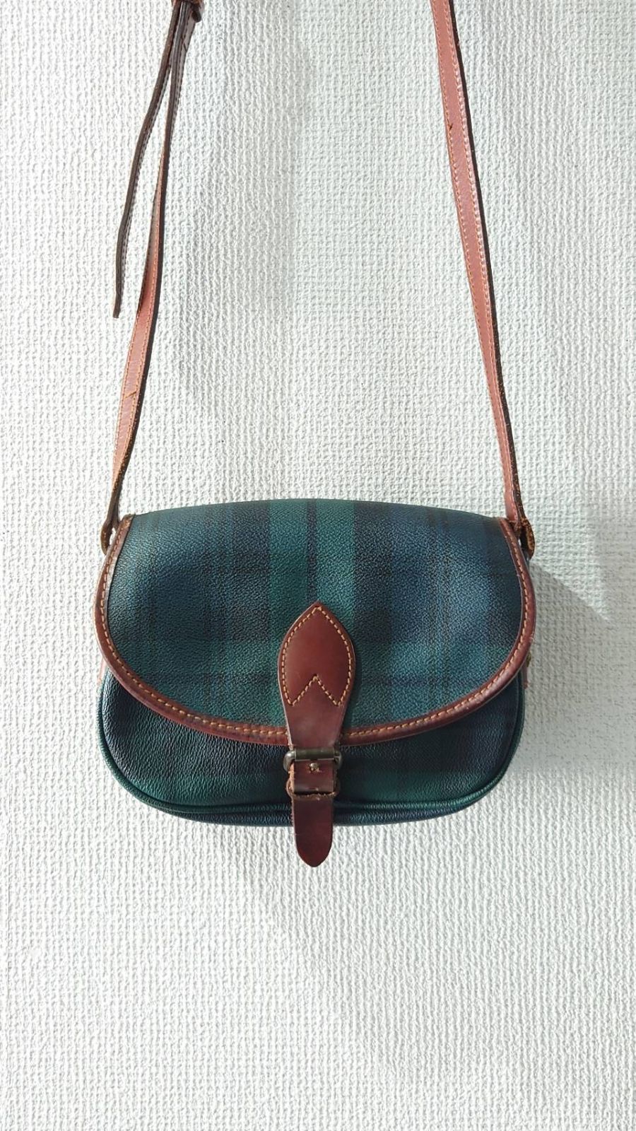 80-90’s Polo Ralph Lauren Mini Black Watch shoulder bag