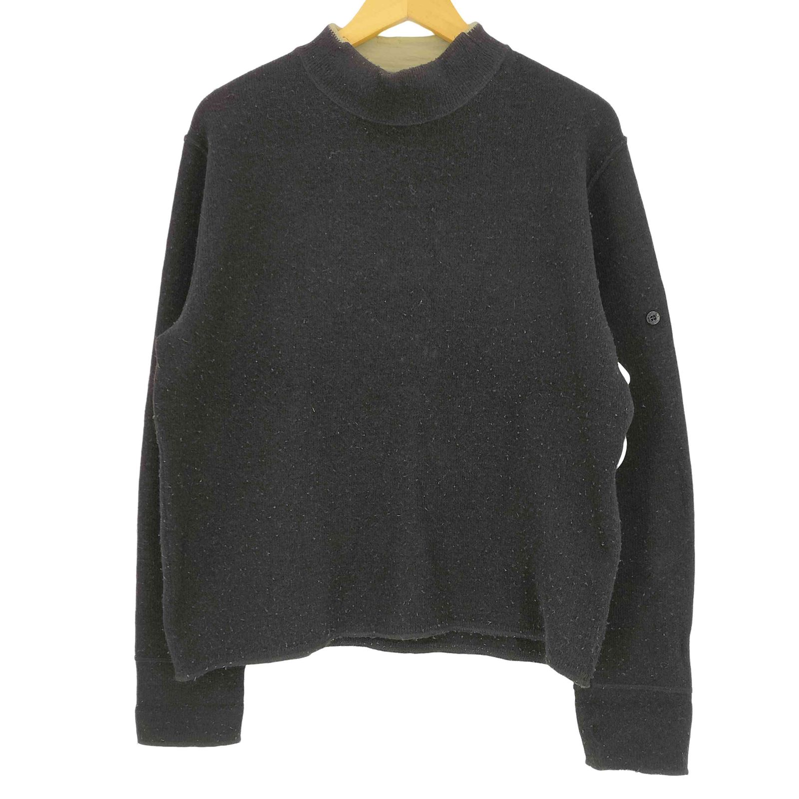 ストーンアイランド STONE ISLAND 01aw イタリア製 ポール ハーヴェイ期 ウールナイロン メルトン モックネック ニット メンズ import：M