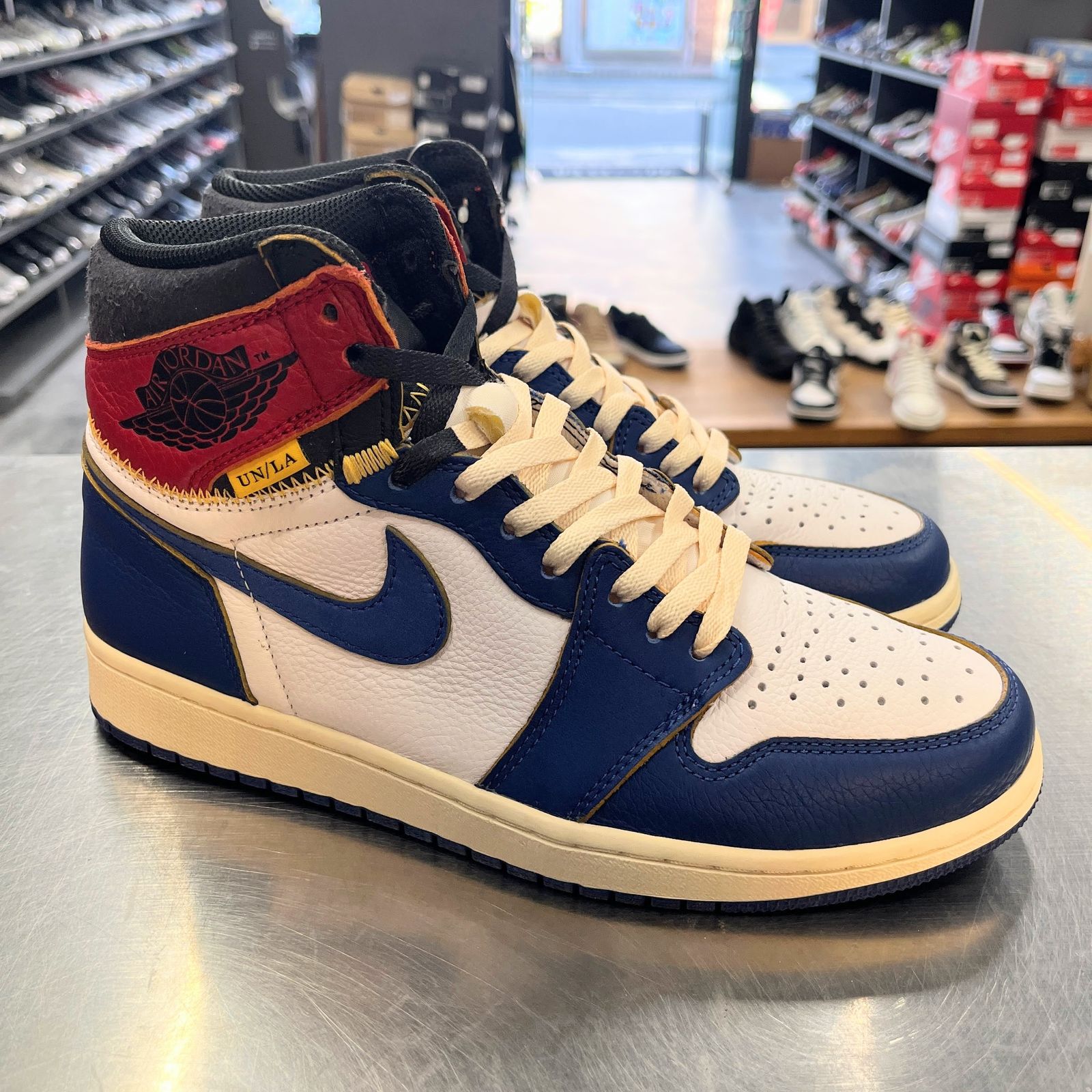 US8.5】 AIR JORDAN 1 RETRO HIGH OG NRG UNION BV1300-146 【中古 