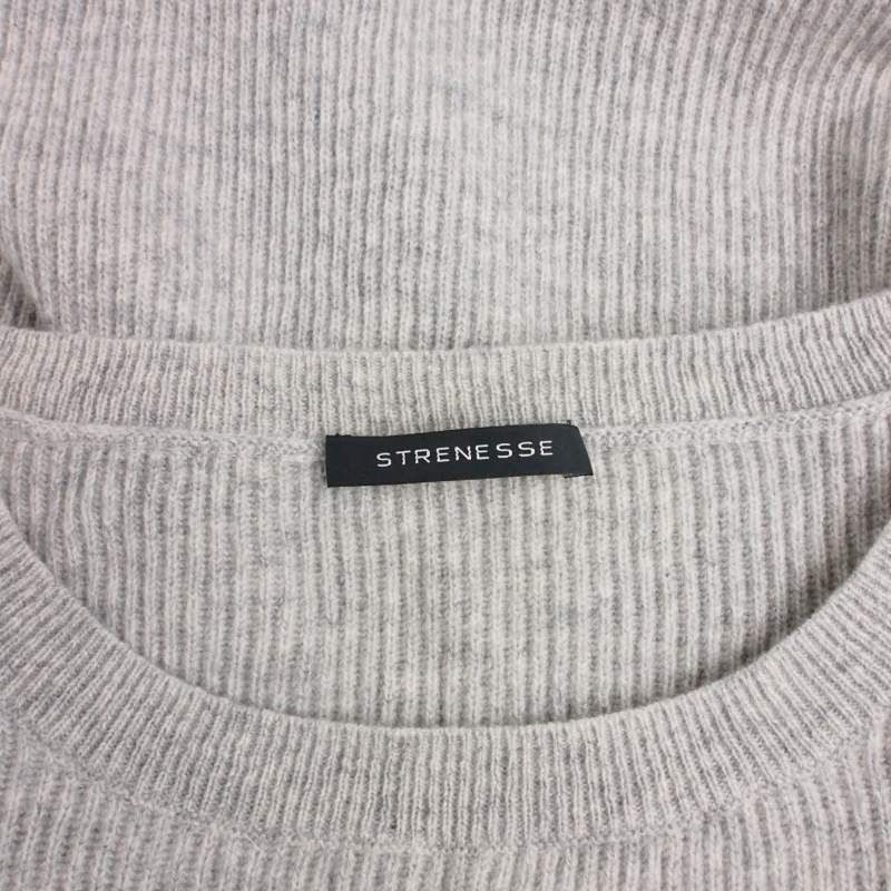 ストラネス STRENESSE カシミヤニット セーター 長袖 38 グレー