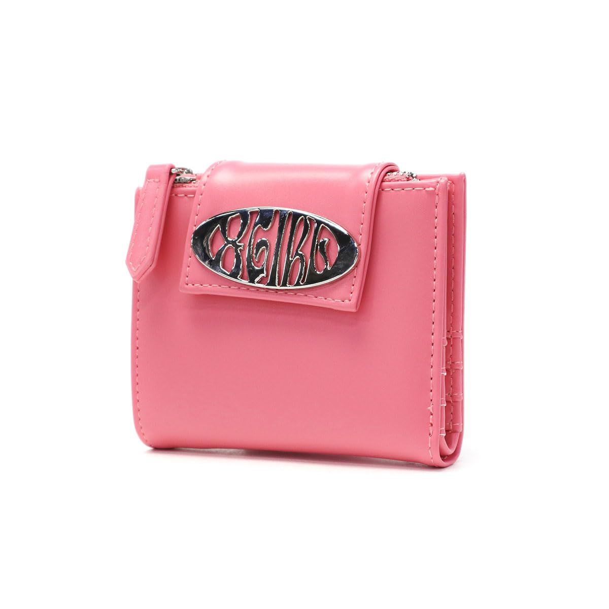 新品 [X-girl] メタルオーバルロゴバックルウォレット METAL OVAL LOGO BUCKLE WALLET 105252054002 PINK ONE SIZE